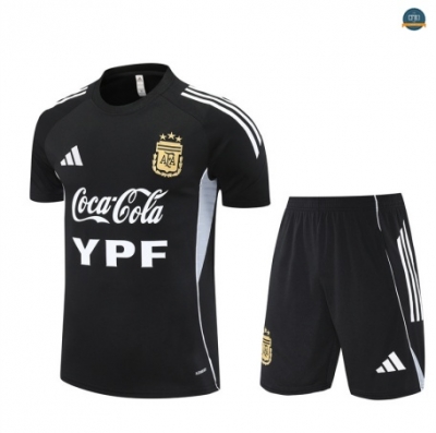 Replicas Argentina Enfant + Pantalón Equipación negro/Blanco 2025/2026