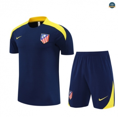 Tailandia Atletico Madrid Enfant + Pantalón Equipación Azul marino/amarillo 2025/2026