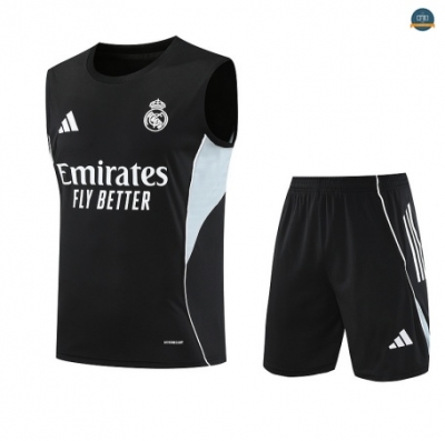Nuevas sin mangas Real Madrid Equipación negro/Blanco/verde 2025/2026