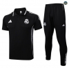 Replicas Real Madrid Polo + Pantalones Equipación negro/Blanco 2025/2026