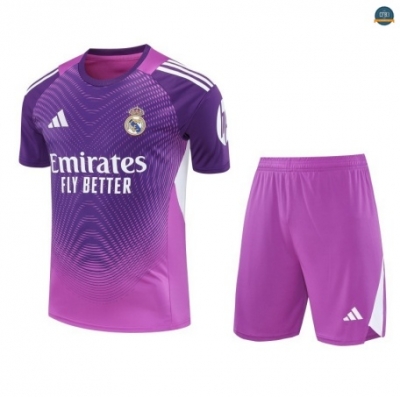 Tienda Camiseta Portero Real Madrid + Pantalón Equipación Violeta/Blanco 2025/2026