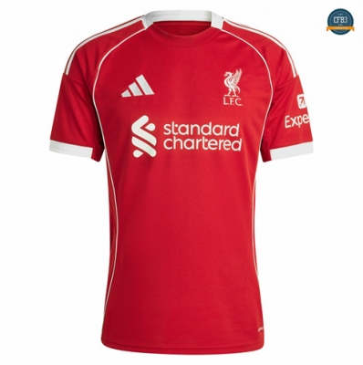 Diseño Camiseta futbol Liverpool 1ª Equipación 2025/2026