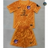 Diseño Camiseta Atletico Madrid Niño Equipación Portero Amarillo 2024/2025