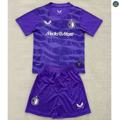 Camiseta futbol Feyenoord Niño Equipación Portero Púrpura 2025/2026