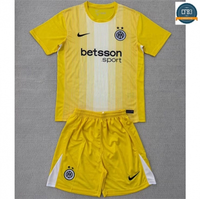 Camiseta futbol Inter Milan Niño Equipación Portero Amarillo 2025/2026