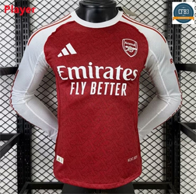 Camiseta futbol Arsenal Player 1ª Equipación Manga Larga 2025/2026