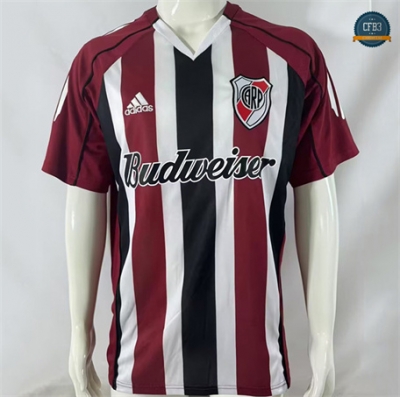 Cfb3 Camiseta futbol Retro 2005-06 River Plate 2ª Equipación