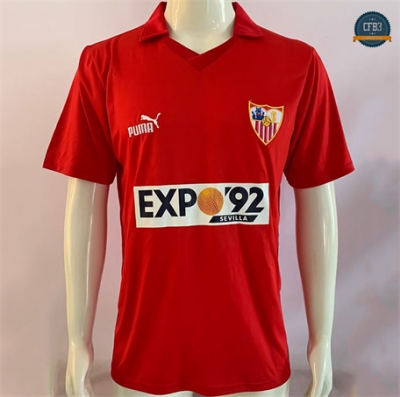 Cfb3 Camiseta futbol Retro 1987-1990 Sevilla 2ª Equipación