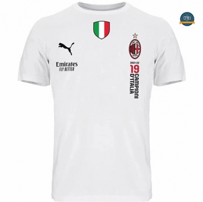 Cfb3 Camiseta AC Milan T-shirt Equipación Blanco 2022/2023