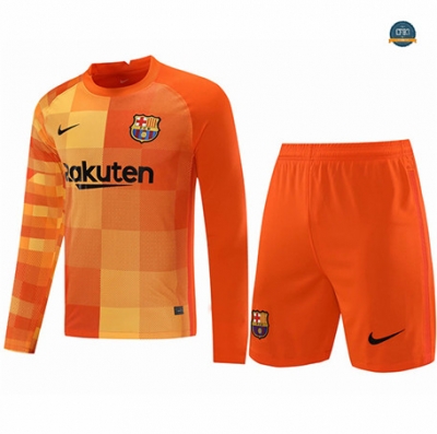 Cfb3 Camisetas Barcelona Portero + Pantalones Manga larga Naranja 2021/2022