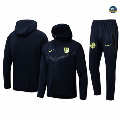 Cfb3 Camiseta Chaqueta Chandal Barcelona Equipación Sombrero Negro 2022/2023