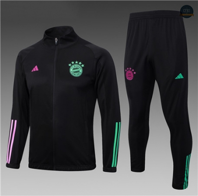 Cfb3 Camisetas Chaqueta Chándal Niño Bayern Munich Equipación negro 2024/2025