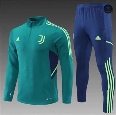 Cfb3 Camiseta Chándal Niños Juventus Equipación Verde/Azul 2022/2023 C369