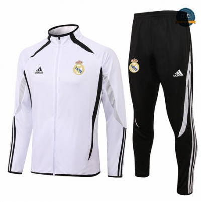 Cfb3 Camisetas Chaqueta Chandal Real Madrid Equipación Co-brandé Blanco 2021/2022