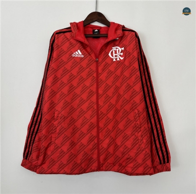 Diseñar Cfb3 Camiseta Rompevientos Flamengo Equipación Rojo 2023/2024 baratas
