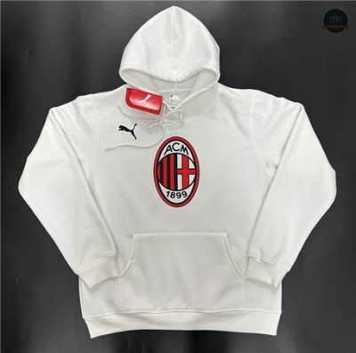 Cfb3 Camiseta Sudadera con Capucha AC Milan Equipación Blanco 2024/2025