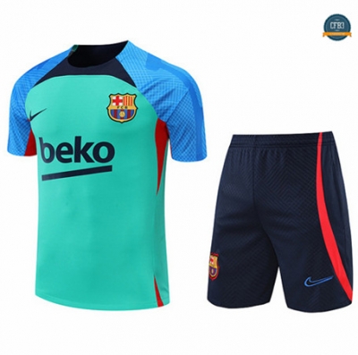 Cfb3 Camiseta Barcelona + Pantalones Equipación Verde/Azul Profundo 2022/2023 C421
