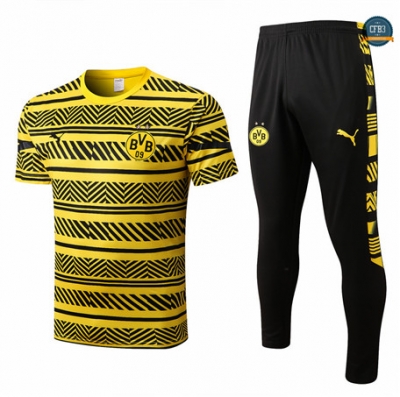 Cfb3 Camiseta Borussia Dortmund + Pantalones Equipación Amarillo/Negro 2022/2023 C406