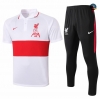 Cfb6 Camisetas Entrenamiento Liverpool POLO + Pantalones Blanco 2020/2021