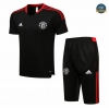 Cfb3 Camiseta Entrenamiento Manchester United + Pantalones Pantalones 3/4 Equipación Negro 2021/2022