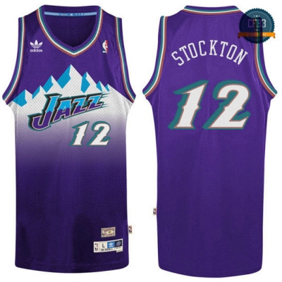 cfb3 camisetas John Stockton, Utah Jazz [Purple]