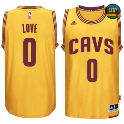 cfb3 camisetas Kevin Love, Cleveland Cavaliers - Gold