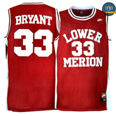 cfb3 camisetas Kobe Bryant, Lower Merion [Roja]