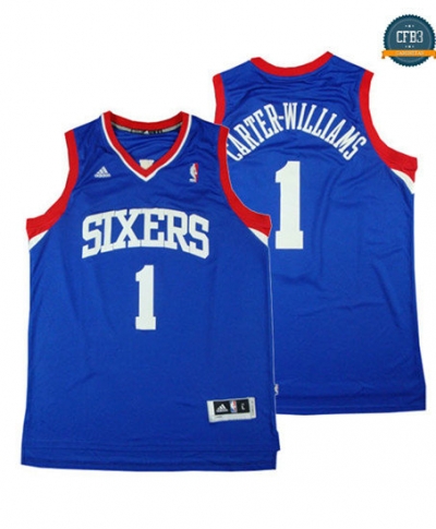 cfb3 camisetas Michael Carter-Williams, Philadelphia 76ers - Azul