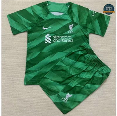 Cfb3 Camiseta Liverpool Niño Portero Equipación Verde 2023/2024