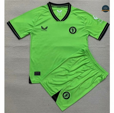 Cfb3 Camiseta futbol Aston Villa Niño Portero Verde 2023/2024
