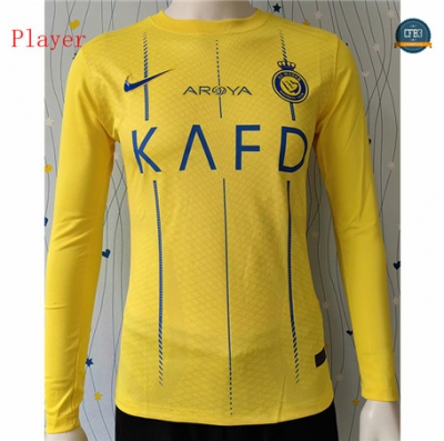 Comprar Cfb3 Camiseta Al-Nassr FC Player 1ª Equipación Manga Larga 2023/2024 baratas