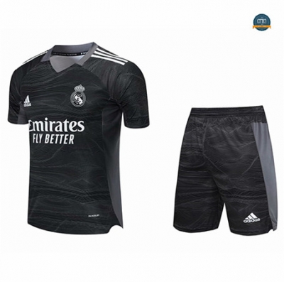 Cfb3 Camisetas Real Madrid Portero + Pantalones Negro 2021/2022