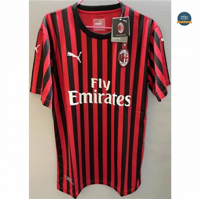 Cfb3 Camiseta Retro 2019-20 AC Milan 1ª Equipación