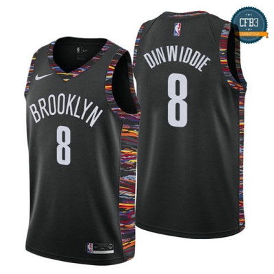 cfb3 camisetas Spencer Dinwiddie, Brooklyn Nets 2018/19 - City Edition