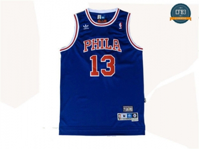 cfb3 camisetas Wilt Chamberlain, Philadelphia 76ers [Azul]