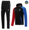 Cfb3 Camisetas B025 - Chaqueta Chandal PSG Jordán Azul/Rojo/Negro Sombrero 2019/2020