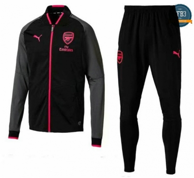 Chaqueta Chándal Arsenal Negro 2018