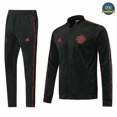 Chaqueta Chándal Manchester United Negro/Rojo 2019/2020