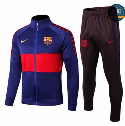 Chaqueta Chándal Barcelona Azul Oscuro Cuello alto 2019/2020