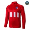 Cfb3 Camisetas Chaqueta Sudadera Atletico Madrid Rojo Negro 2019/2020 Cuello Redondo