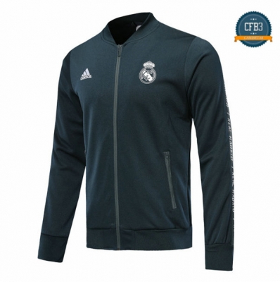 Cfb3 Camisetas Chaqueta Sudadera Real Madrid Longue fermeture eclair Azul Oscuro 2019/2020