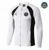 Cfb3 Camisetas Chaqueta Sudadera PSG Jordan Blanco 2019/2020 Cuello bajo