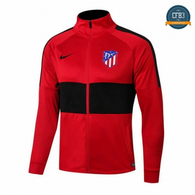 Cfb3 Camisetas Chaqueta Sudadera Atletico Madrid Rojo/Negro 2019/2020