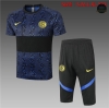 Cfb3 Camisetas Entrenamiento Inter Milan + Pantalones 3/4 Azul/Negro 2020/2021