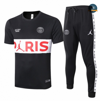 Cfb3 Camiseta PSG + Pantalones Negro (Blanco Pris Logo) 2020/2021