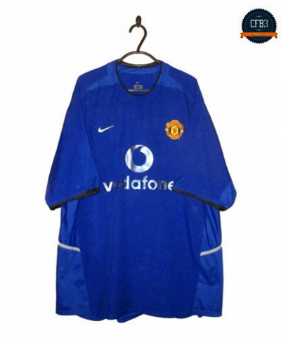 Camiseta 2002-03 Manchester United 3ª Equipación-meihou