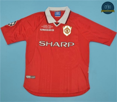 Camiseta 1999 UCL final Manchester United 1ª Equipación
