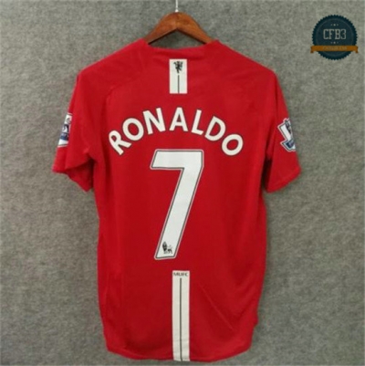 Camiseta 2007-08 Manchester United 1ª Equipación (7 Ronaldo)