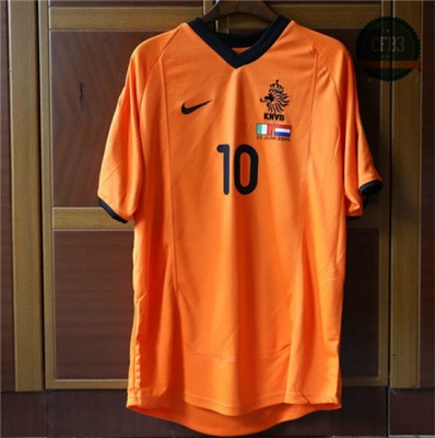 Camiseta 2010 Copa de Europa Países Bajos 1ª Equipación (10 Bergkamp)