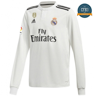 Camiseta Real Madrid 11 Bale 1ª Equipación Manga Larga 2018
